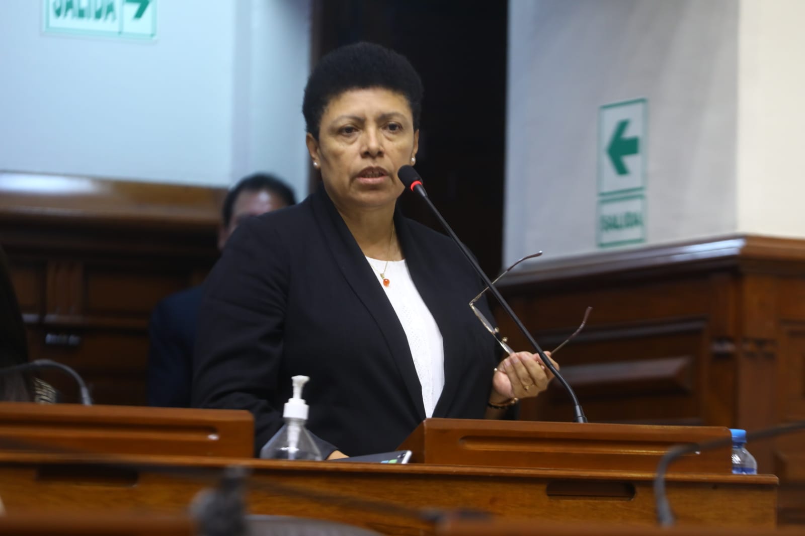 La senadora Martha Moyano, de Fuerza Popular.